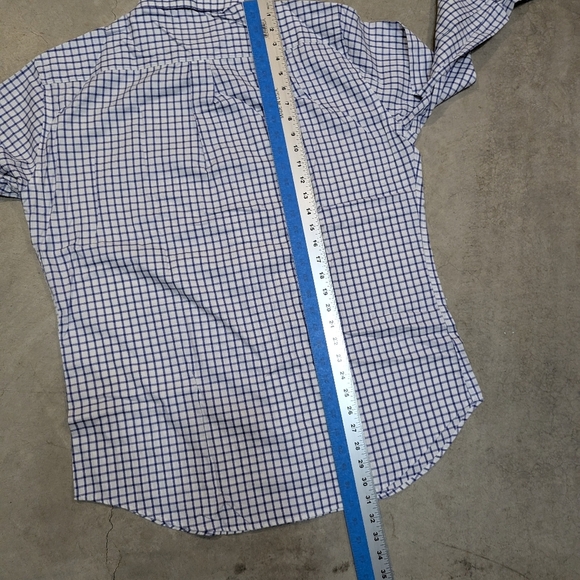 Peter Millar BMW Championship Button Up Men's L Blue White Check Long Sleeve - Picture 5 of 6